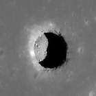 Esta es la prueba gráfica del orificio lunar que fue recién descubierto.