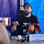 Luis Chonillo, alcalde de Durán, en rueda de prensa.