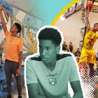 Jeremy, en su paso por Barcelona. Era uno de los más jóvenes y altos.