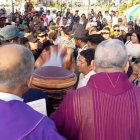 Pobladores de La Libertad despidieron a su sacerdote.