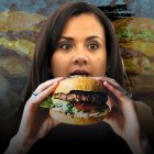 La prefecta del Guayas estuvo en la inauguración del Burguer Show.