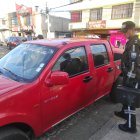 La camioneta dónde iba la víctima fue abandonada en Carapungo.