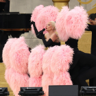 La cantante brindó un show al estilo cabaret.