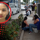 La madre de Sindy Basurín Morán lloraba desconsolada su muerte.