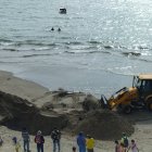 El animal muerto causó asombro entre turistas en Ballenita.