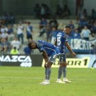 Los jugadores de Emelec no pudieron reaccionar ante el resultado.