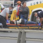 Este 5 de agosto se registró un accidente múltiple a la mitad del puente de la Unidad Nacional en el sentido Durán - Guayaquil