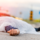 Referencial. Persona atropellada en la vía pública.