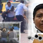 Familiares de Marco Guamán llegaron a la morgue para retirar su cadáver.