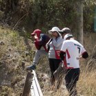 Familiares se dividieron en grupos para en contra a Luis Alejandro Ortiz Imbaquingo