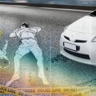 Los cadáveres de los dos sujetos quedaron tendidos sobre la calzada. Murieron al instante.