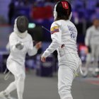 María Sol Naranjo culminó en el puesto 33 en esgrima, primera prueba del pentatlón moderno