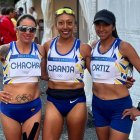 Rosalba Chacha, Mary Granja y Silvia Ortiz participaron en la maratón en los Juegos Olímpicos París 2024.