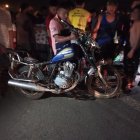 Dos motocicletas estuvieron involucradas en el accidente de tránsito.