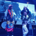 Pintado saludó a su pueblo desde una tarima en Cuenca.