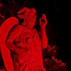 Una enorme estatua de 5 metros de altura se encuentra a la entrada del templo de los adoradores de Lucifer en la Tierra, en Brasil.