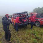 Bomberos y comuneros rastrearon al menor de edad.