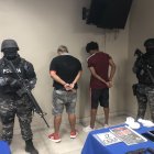 Los detenidos en Babahoyo fueron presentados por la Policía.