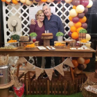 Cynthia Viteri y su padre, Horacio José Viteri, en el cumpleaños 80 de este último.