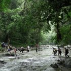 Imagen real del camino que cruzan los migrantes en el Darién.