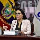 José Serrano acusó a la presidenta del CNE, Diana Atamait, de servir a los intereses del presidente Daniel Noboa.