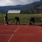 Entrenamiento de deportistas con discapacidad de Fededi, en el Centro de Alto Rendimiento de Carpuela, ubicado en la provincia de Imbabura.