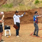 Tiro práctico en Playa Rosada de Ayangue.