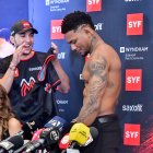 Michael Morales está en Guayaquil y dio una rueda de prensa.