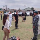 Daniel Noboa estuvo en Salitre para entregar patrulleros.