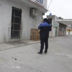 Al pie de esta vivienda abandonaron los restos humanos.