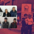 Los sospechosos fueron llevados a Flagrancia para el proceso judicial.