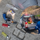 El sujeto fue detenido con varias evidencias en su poder.