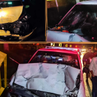 Los tres automotores resultaron involucrados en el siniestro.