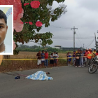 El cuerpo de Marlon Valarezo Ávila quedó en la vía y su esposa testigo del ataque también fue amenazada.