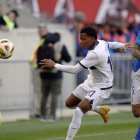 New Jersey, USA. 24 de marzo de 2024.  La selección de Ecuador se enfrenta con su similar de Italia en el estadio Red Bull Arena de New Jersey.  
Carlos Rojas / API