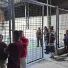 En este sitio se produjo el crimen del jugador de vóley ante la mirada de los aficionados.