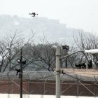 En la prisión de máxima seguridad La Roca, en Guayaquil, un dron sobrevoló con artefactos explosivos en septiembre del 2023.