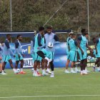 La Tricolor en su entrenamiento de este 8 de octubre.