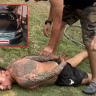 Un hombre fue atrapado por moradores de Villa Club, en Daule.