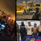 Los cuatro detenidos fueron entregados a las autoridades competentes.