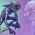 El espectro era transparente y se le notaban las costillas.