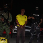 Uno de los detenidos en el cantón Ventanas.