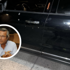 Carro de Jimmy Jairala sufrió atentado con su hijo en el interior.