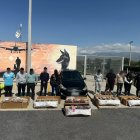 Las cajas de flores con droga estaban en la parte posterior de un avión que tenía como destino Catar.