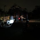 Los parques y juegos infantiles son usados para libar, debido a la oscuridad.