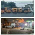 La caravana circuló por la vía principal de aquel populoso sector de Guayaquil.