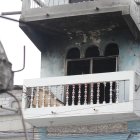 La fachada de la vivienda afectada en Guayaquil.