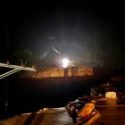 Uno de los mayores daños se reportó en la vía Baños-Puyo.