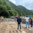 En el Kilo 2, en el cantón Mera, se construyó una variante a la carretera destruida por las lluvias.