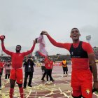 Jonathan Borja (i) marcó un gol, que al igual que el boleto a la final, se lo dedicó a su abuelito.